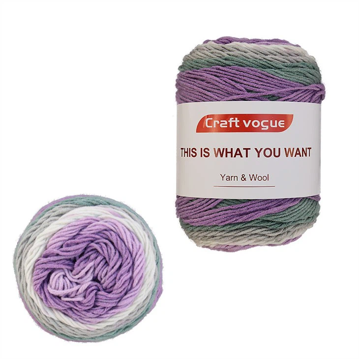 Rainbow Colored Cotton Yarn