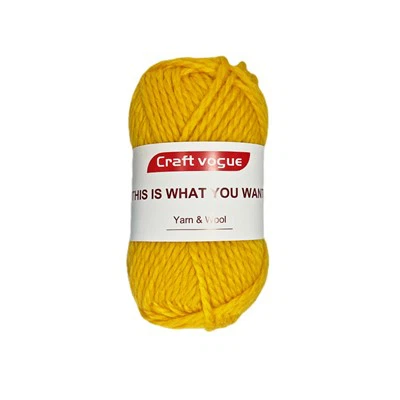 Fire de lână merinos pentru tricotat auriu