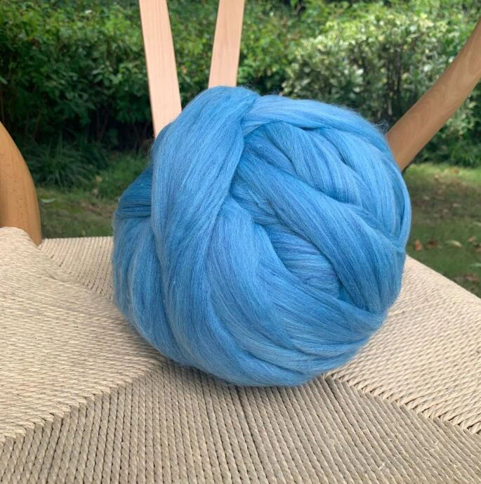 Fire de tricotat cu lână merino super groasă