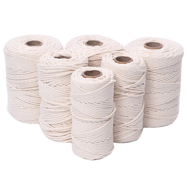 coloured cotton rope